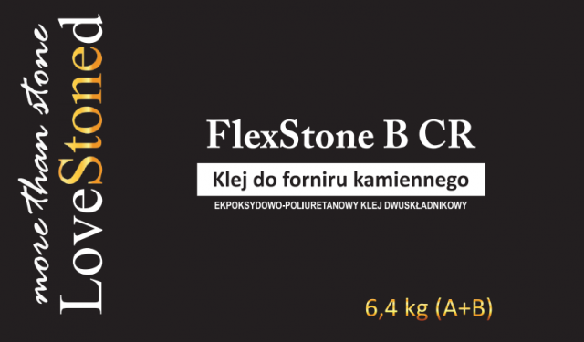 Specjalistyczny klej do fornirów kamiennych na zewnątrz i do łazienek FlexStone BCR