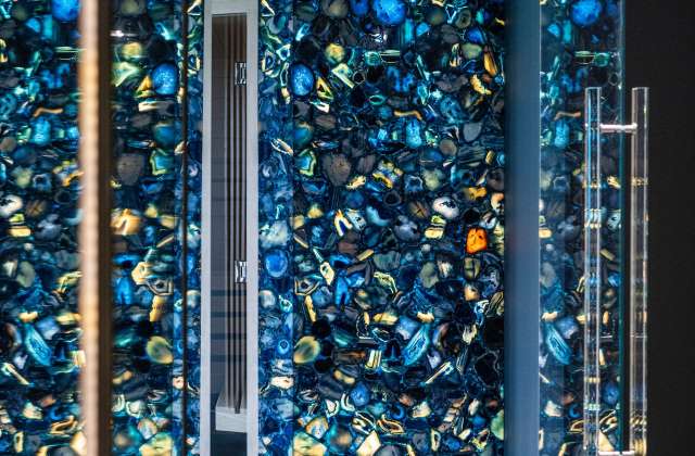 kamień do podświetlania agat blue