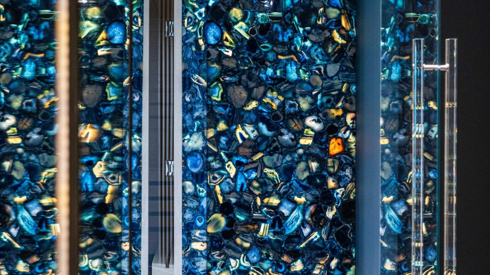 kamień do podświetlania agat blue